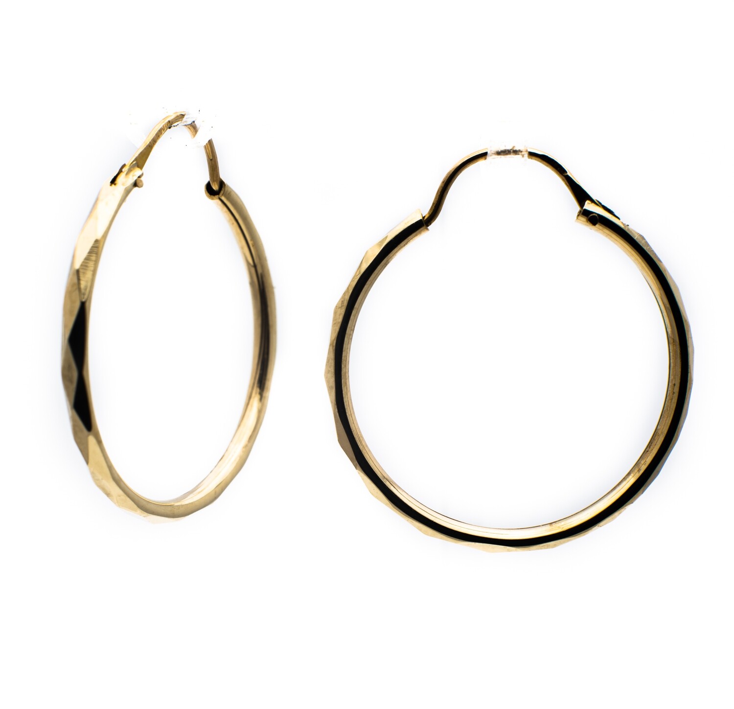 14K Yellow Gold Hoop Earrings