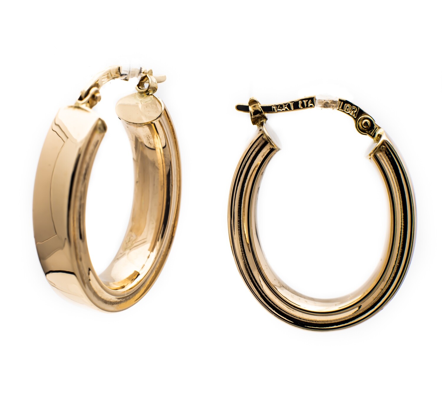 Oval Hoop Earrings
