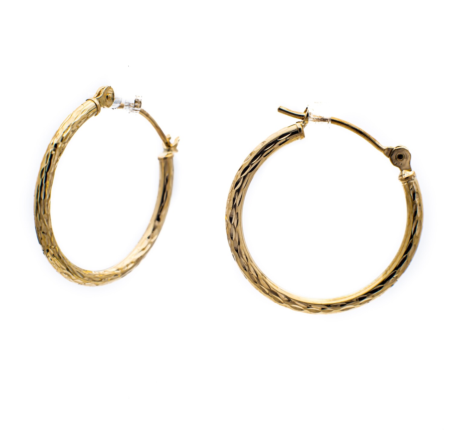 14K Yellow Gold Hoop Earrings