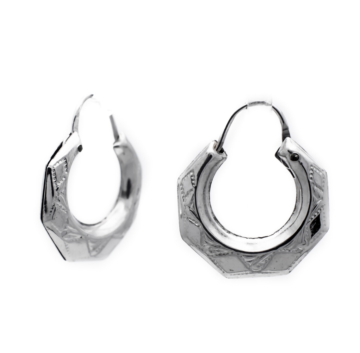 10K White Gold Earrings