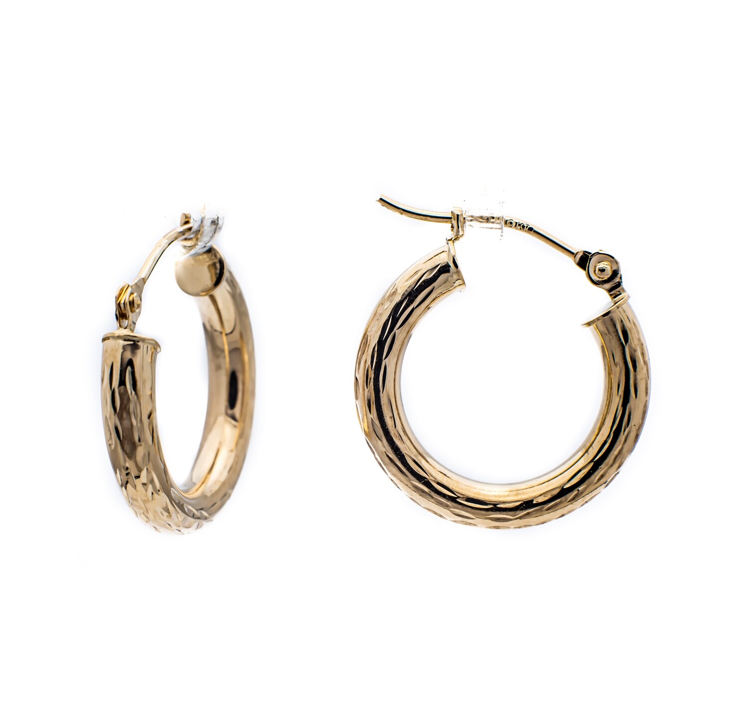 10K Yellow Gold Hoop Earrings
