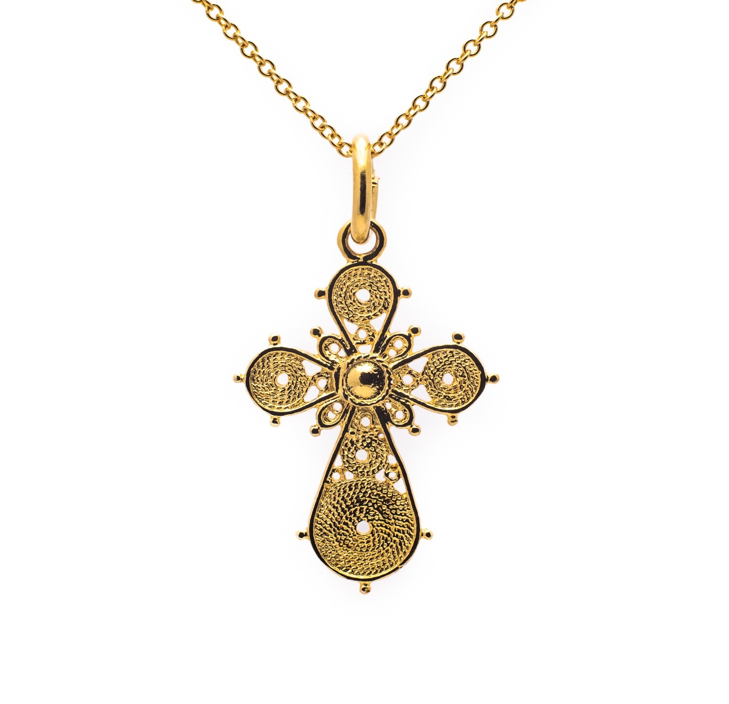 18K Yellow Gold Pendant &quot;Cross&quot;