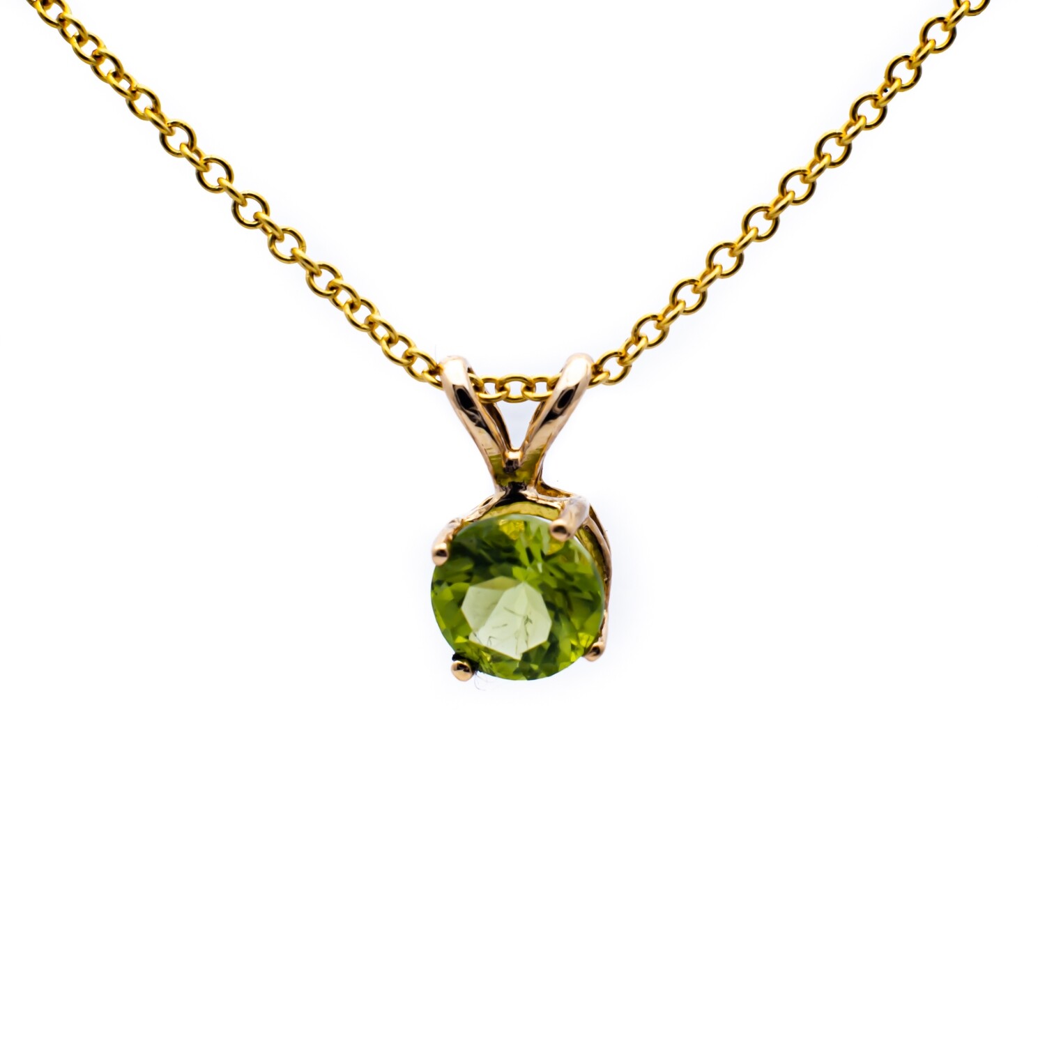14K Yellow Gold Pendant with Citrine