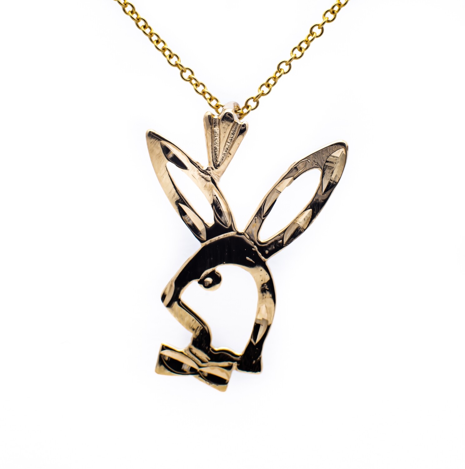 14K Yellow Gold Pendant &quot;Play Boy&quot;