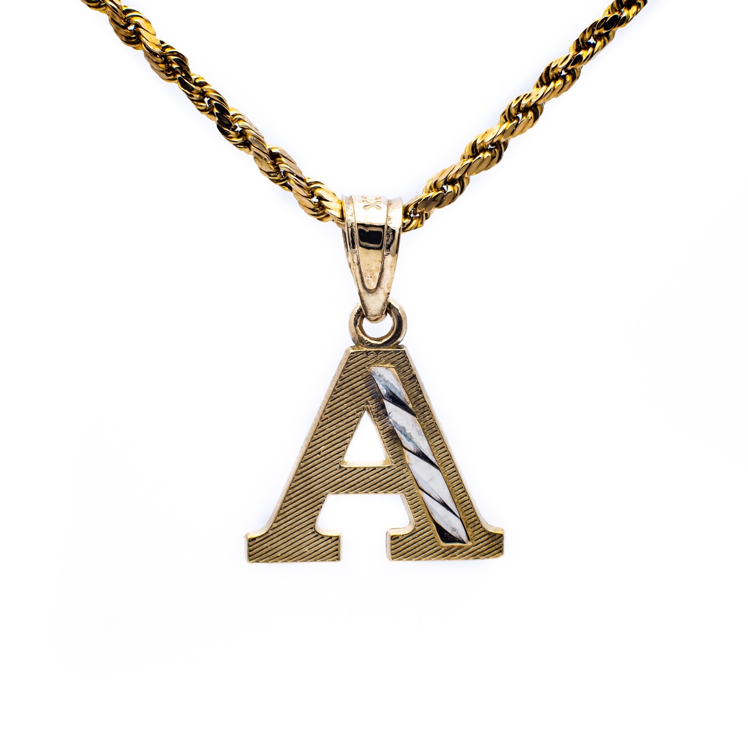 10K Yellow Gold Pendant &quot;A&quot;