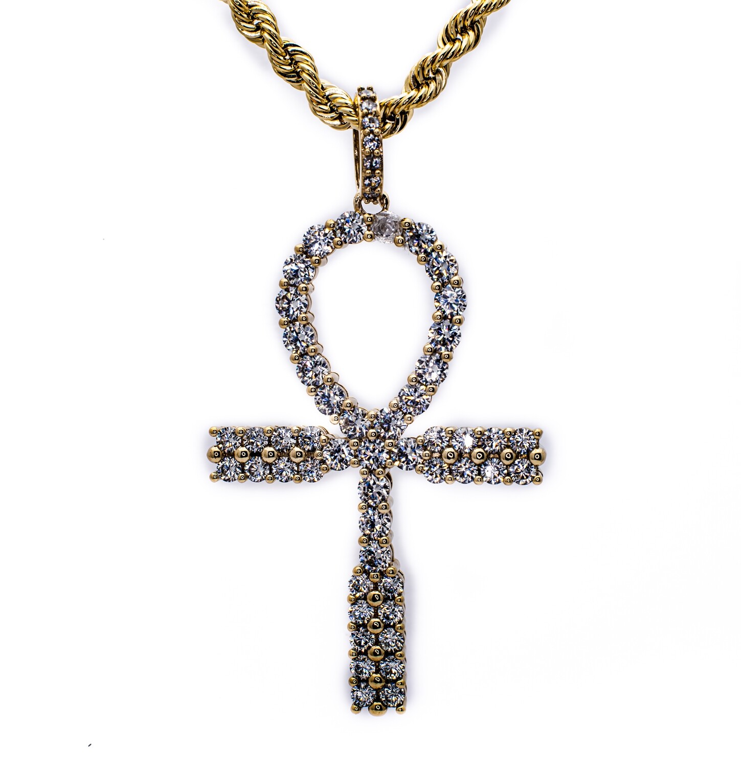 10k Gold CZ Pendant