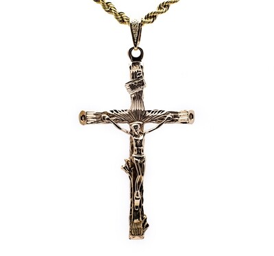 14k Yellow Gold Cross Pendant