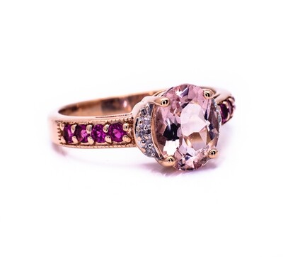 Rose Gold Amethyst Ring