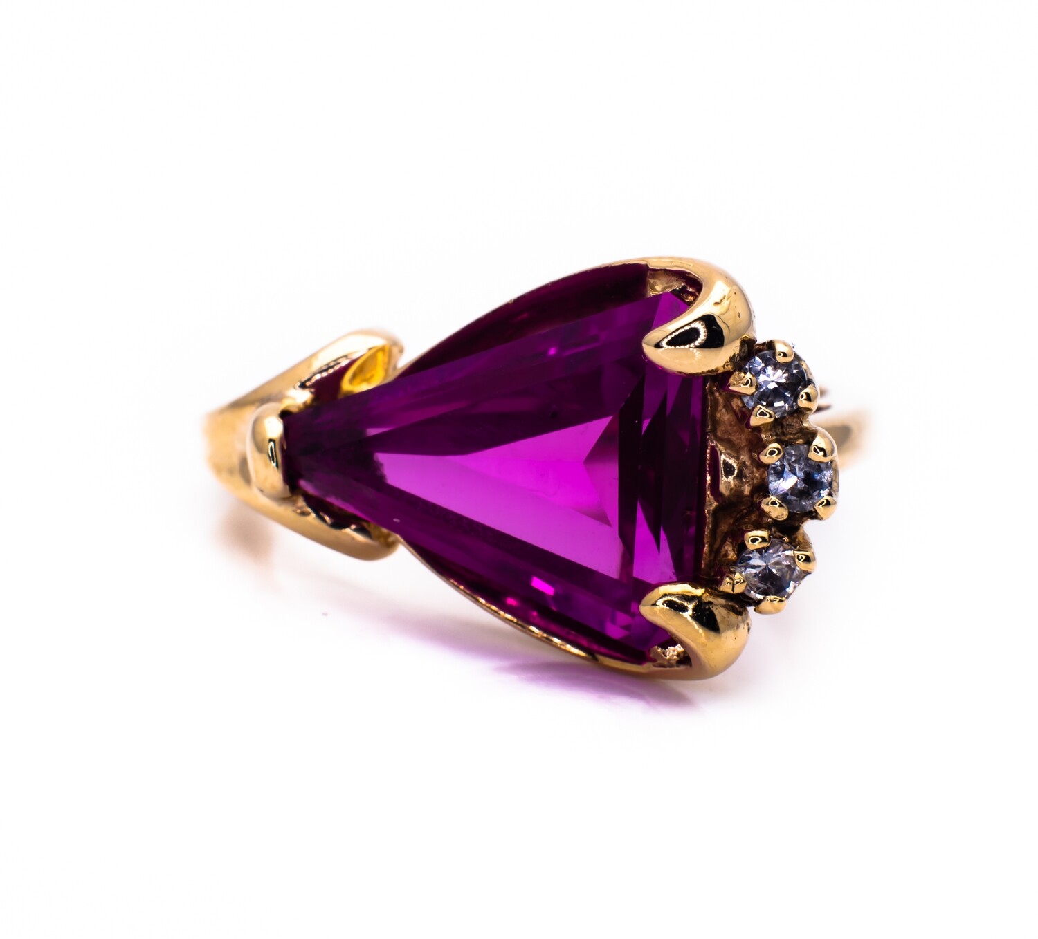 Pink Sapphire Gold Ring