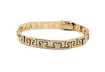 14K Versace Type Gold Bracelet