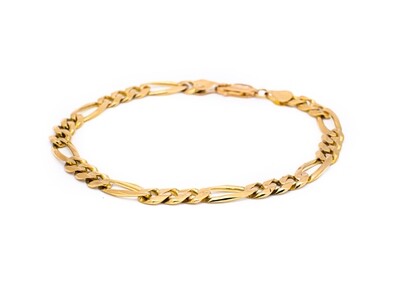 14k Gold Figaro Bracelet
