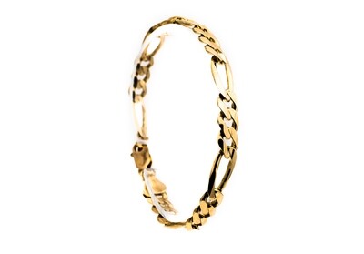 14k Gold Figaro Bracelet