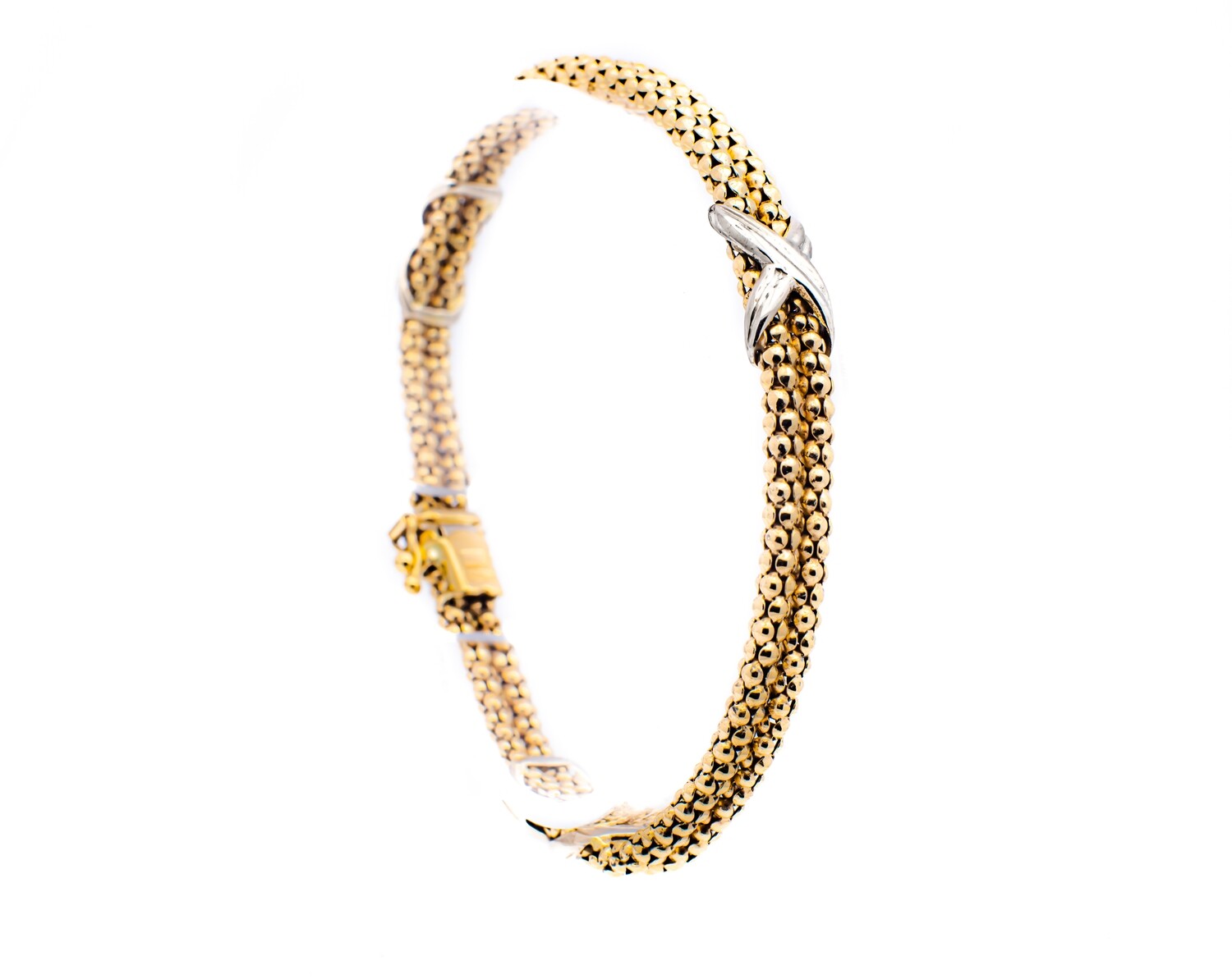 14k Yellow Gold Caviar Bubble Bracelet