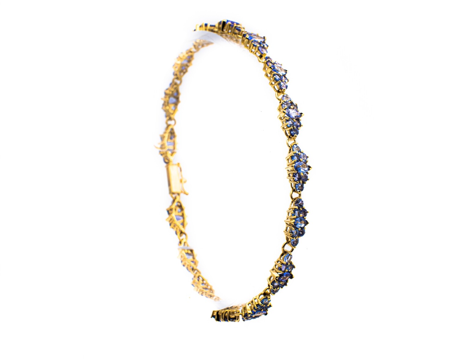 14K Yellow Gold Amethyst Bracelet