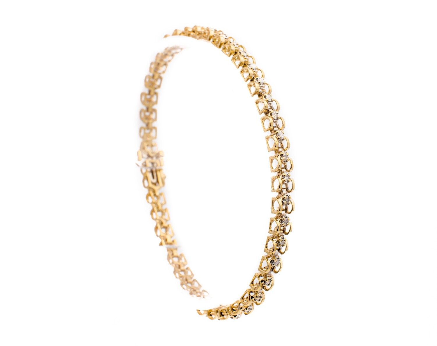 10K Yellow Gold Diamond Bracelet