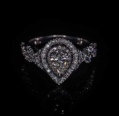 Pear Brilliant Cut Promise Ring