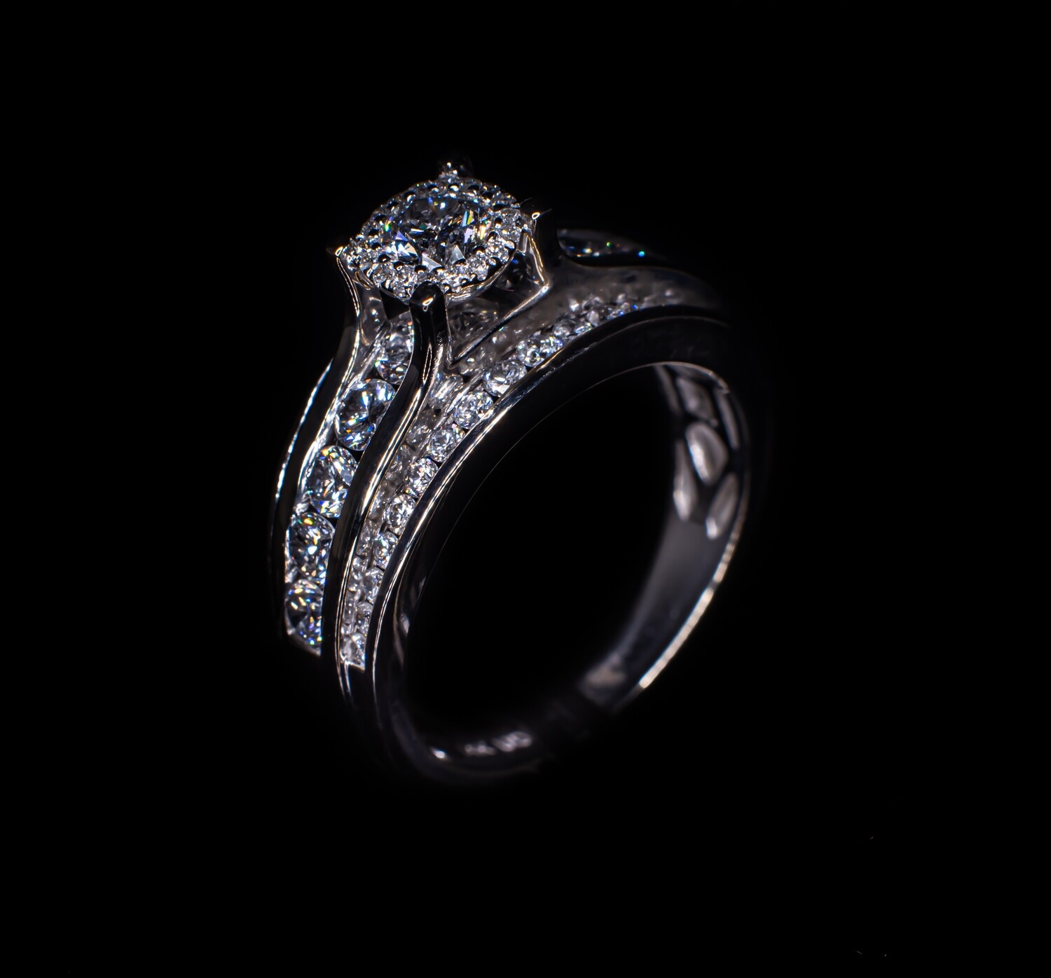 Princess and Brilliant Cut Promise Ring
