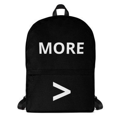 MORE > Backpack