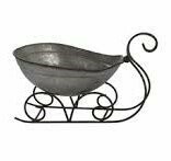 Sm. Galvanized Metal Sleigh
