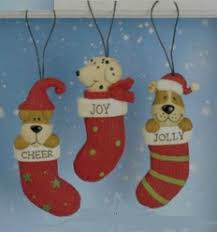 Dog in Stocking Ornament