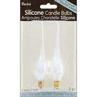 5Watt Electric Silicone Bulbs - Clear Glow (2pk)