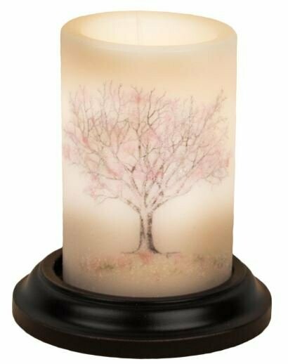 6" Watercolor Tree - Spring Candle Sleeve