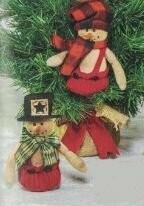 Patch Hat Snowman Ornament