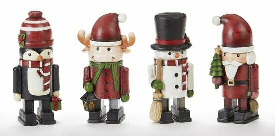 Block-Footed Christmas Figure