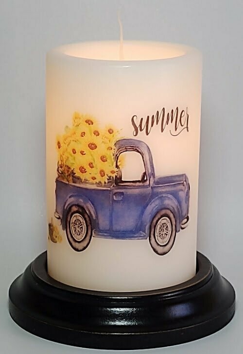 6" Summer Truck Candle Sleeve