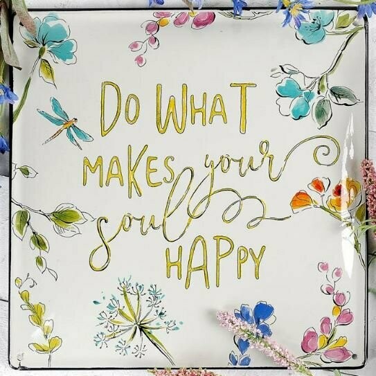 "Do What Makes You Happy" Enamelware Sign