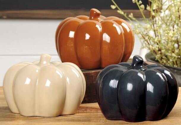 Sm. Ceramic Pumpkin