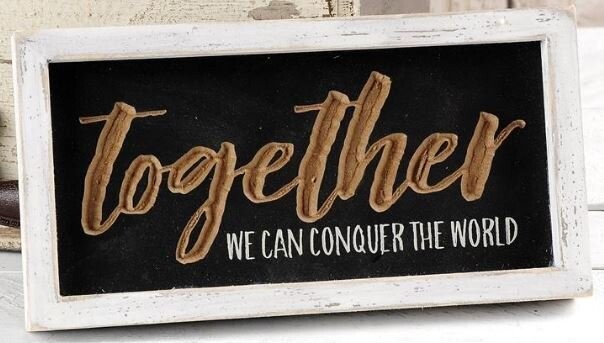 "Together" Framed Sign w/ Easel