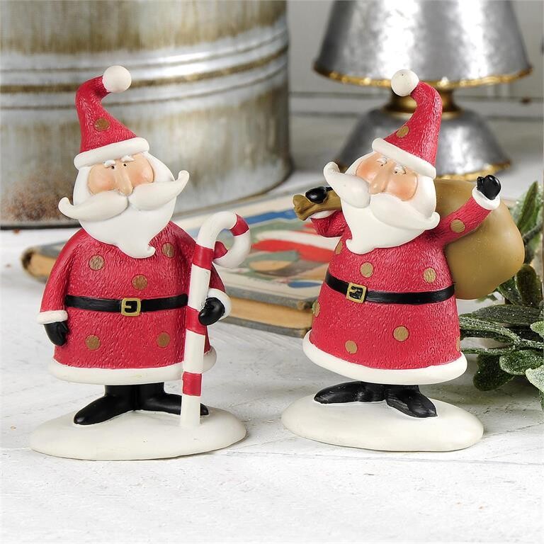 Santa w/ Candy Cane or Toy Sack