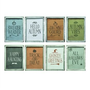 MDF Reversible Halloween/Fall Block MDF Reversible Halloween/Fall Block