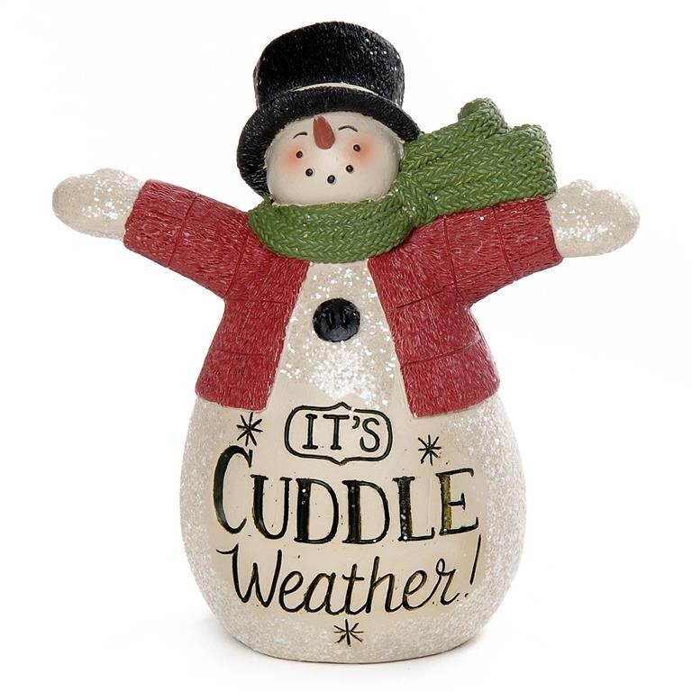 "It's Cuddle Weather!" Snowman