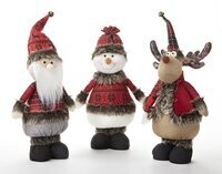 Standing Scotch Plaid Christmas Figure