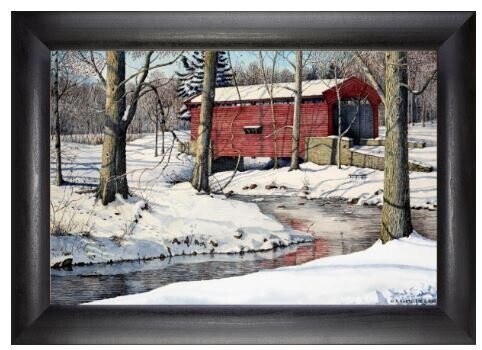 12x18" Framed Print - Bartram Bridge