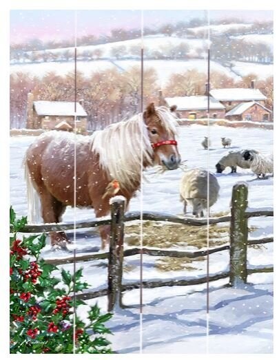 12x9" Pallet Art - Shetland Pony