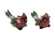 Mini Resin Holly Leaf Cardinal
