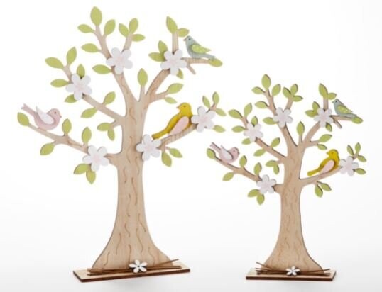 Wooden Die-Cut Spring Tree