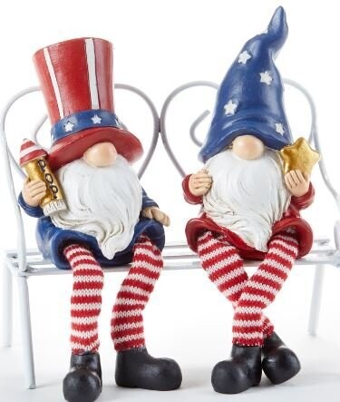 Resin Americana Dangle-Leg Gnome