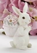 Resin Blush Bunny w/ Egg Backpack