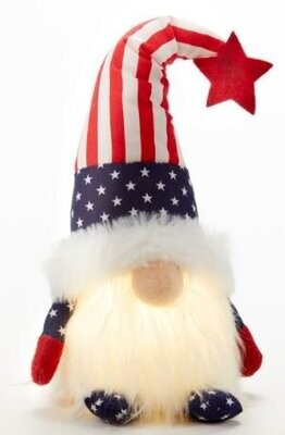 Plush LED Americana Gnome