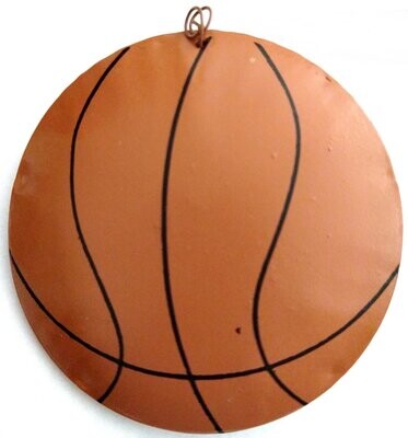 Punched Tin Ornament - Basketball
