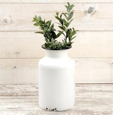 White Enamel Vase