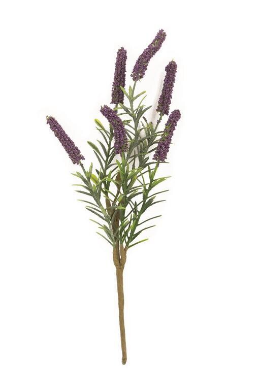 13" Lavender Blooms Stem