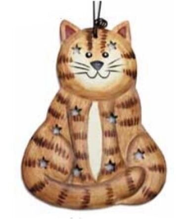 Punched Tin Ornament - Cat