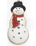 Punched Tin Ornament - Snowman