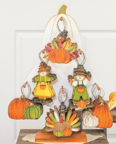 Wooden Die-Cut Fall Ornament