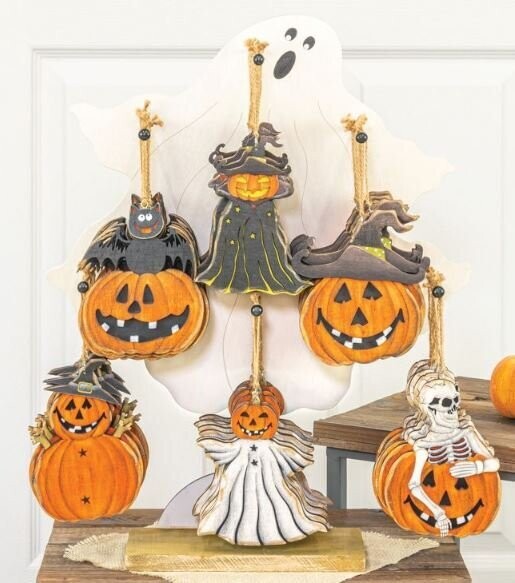 Wooden Die-Cut Halloween Ornament